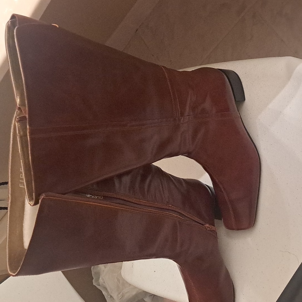Leather boots